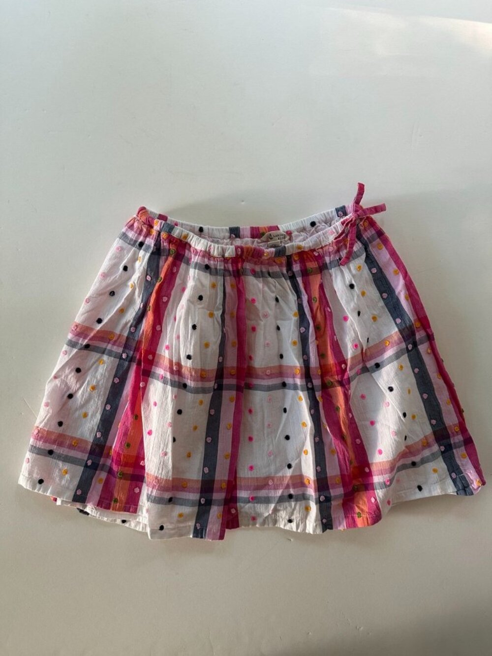 Lands End Plaid Mini Skirt